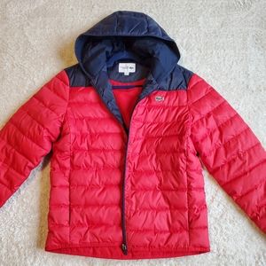 Lacoste zip-up puffer jacket